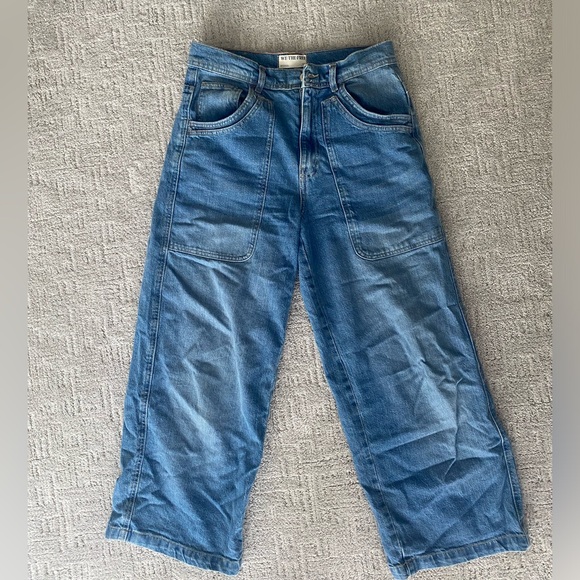 Free People Piper Mid Rise Crop Wide Leg Jean - Picture 2 of 7